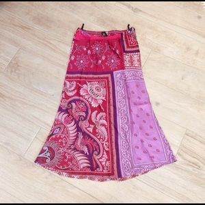 VTG SODA BLU Handkerchief Print Skirt XS